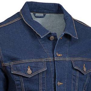 Chaqueta vaquera antiarrugas para hombre de buena calidad, chaqueta vaquera totalmente personalizada y superventas - Product Image 2