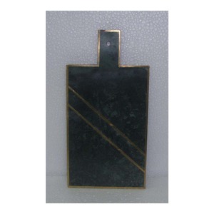 Rectangle Shape High Quality <b>Black</b> Makrana Marble Natural Shinning Stone Chopping <b>Board</b> For Home Decoration - Product Image 1