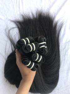 100% cutícula alineada crudo sin procesar 20 ''recto solo donante Remy cabello virgen indio humano extensiones suave peruano - Product Image 5