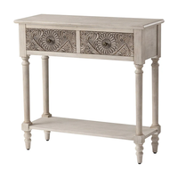 Meuble de rangement console moderne en bois massif réglable avec incrustation d'os, table à 3 consoles personnalisée et tabouret pour chambre, école, supermarché