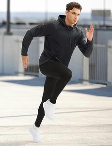 Sweat-shirts décontractés pour hommes, couleur unie, coupe classique, 100% coton polaire, séchage rapide, haute qualité - Product Image 5