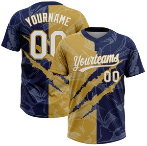Camiseta Profesional de Softbol de Dos Botones, Colores del Equipo, 100% Poliéster Transpirable, Nombre del Equipo Personalizado - Product Image 2
