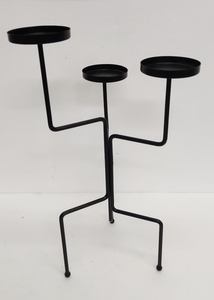 Nouvelle arrivée métal gris clair couleur bougeoir pour la maison et la décoration de table pièce maîtresse bougeoir - Product Image 2