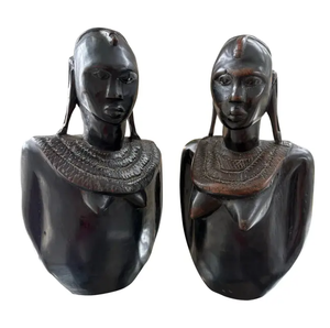 Bustos de Madera de Ébano Tallados a Mano, Proveedor Mayorista de Arte Africano - Product Image 6
