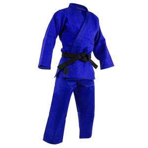 เครื่องแบบยูโดคาราเต้100% เครื่องแบบผ้าฝ้าย jujitsu ชุดสีขาวฟ้าคู่ทอ BJJ judo GI กิโมโนผ้าฝ้ายยูโดยูโด - Product Image 2