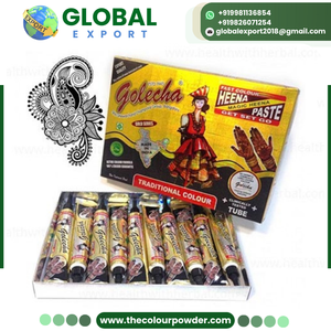 Tubo y Cono de Henna Negra 100% Natural, Tatuaje Temporal Indoloro, Libre de PPD y Seguro para Bodas, Festivales y Eventos - Product Image 2