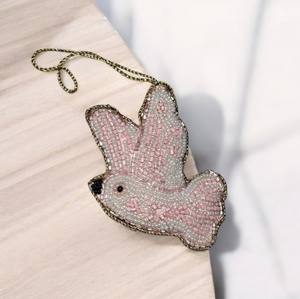 Adorno Colgante Zari Hecho a Mano de Primera Calidad con Cuentas, Hilo y Encaje para Decoración de Bodas y Eventos - Product Image 3