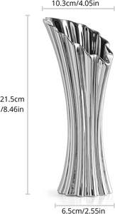 Florero Alto Decorativo de Metal, Diseño Vertical Esculpido para el Hogar, Sala de Estar, Hotel, Oficina, Centro de Mesa, Artículo Decorativo Premium - Product Image 2