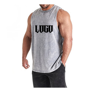 Débardeur Gym Shirt Polyester Coton Mélange pour Musculation et Sérigraphie en Soie Fabriqué avec Tissu Premium - Product Image 1