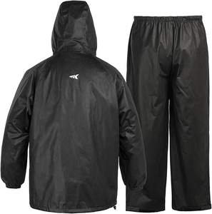Combinaison de pluie imperméable pour hommes et femmes, coupe ample, légère, équipement de plein air durable pour la pêche, la randonnée - Product Image 6