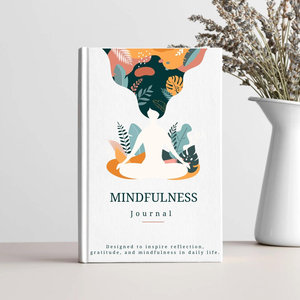 La pratica della Mindfulness della rivista stampata LABON Mindfulness sfida l'auto-riflessione e il diario della gratitudine del pianificatore di cura di sé - Product Image 1