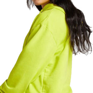 Sudadera con capucha de gran tamaño personalizar algodón polar mujer Sudadera con capucha y sudadera 320 Gsm color sólido Sudadera con capucha para mujer - Product Image 4