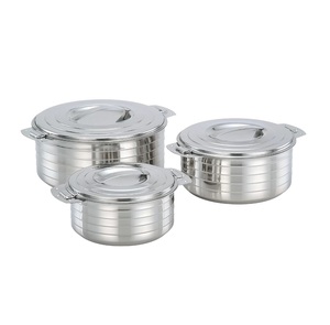 Grossiste Casserole de luxe de forme ronde Chauffe-plat de cuisine Pot en métal de haute qualité avec poignée. - Product Image 1