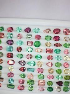 Vente en gros de tranches de tourmaline multiple Lot de pierres précieuses taillées de toutes les couleurs Bijoux Nature Produit en vrac fait à la main - Product Image 6