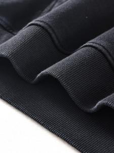 Sweat à capuche Streetwear personnalisé de haute qualité Pull vierge en polaire Vintage double couche lavage à l'acide Sun Faded Distressed Pockets Hoodies - Product Image 5