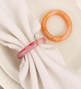 Anillo de Servilleta de Resina Simple, Color Personalizado, Diseño Ecológico de Lujo, Alta Calidad, Moderno, para Hogar, Hotel, Restaurante, Bodas y Fiestas - Product Image 4