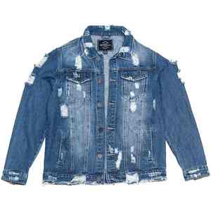 Ventes en gros de manteaux pour hommes multicolores à boutons, grande taille, nouvelle mode, et vestes en jean pour hommes, hiver 2024, vestes en jean personnalisées - Product Image 1