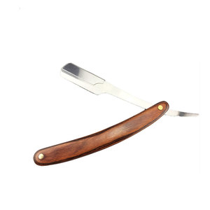 Coiffure professionnelle rasoirs amincissants manche en bois léger pour salon de coiffure rasoir de toilettage personnel - Product Image 1