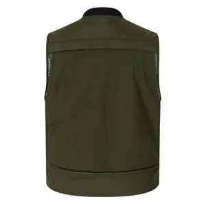 Gilet cargo en toile pour homme, décontracté, respirant, à boutons, multi-poches, pour la pêche, l'escalade, le camping, l'hiver, service OEM - Product Image 6