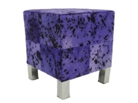 Pouf en cuir véritable - Design durable et personnalisable multicolore pour la décoration de sièges de mariage et de la maison/bureau