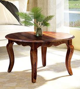 Table basse de haute qualité avec bois massif fait Table basse de style moderne de forme ronde pour la décoration de salon - Product Image 3