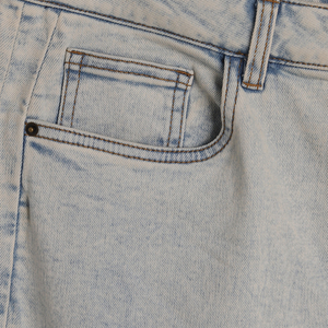 Light Wash Enzyme Wash Mid Loose Cotton Blend Denim <b>Jeans</b> Men's Casual Pants Washable Spring Summer Autumn Everyday Wear ODM - Product Image 2