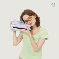T-shirt U Tee de haute qualité conçu sur mesure pour femmes 100% coton Lady Collection Impression de broderie de logo personnalisé Fabriqué en Thaïlande