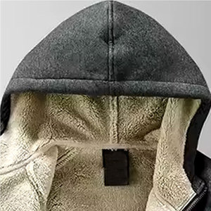 OEM Custom Logo Solid Winter Regular Fit Polyester/Cotton Lightweight Breathable Hoodies - Product Image 4