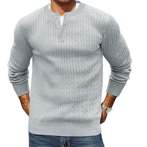 Pull-over tricoté en coton de haute qualité OEM Logo personnalisé Pull-over à la mode Tricots Approvisionnement en gros - Product Image 4