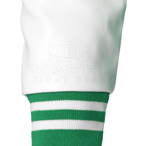 Chaqueta Varsity de Invierno Directo de Fábrica con Mangas de Cuero, Cuello Alto y Logotipo Frontal - Ropa Casual Moderna para Hombre, Ecológica y Transpirable - Product Image 6