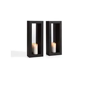 Mới đến màu đen kim loại người giữ ngọn nến treo tường sconce tường sconce và trang trí đám cưới được thực hiện bởi Ấn Độ