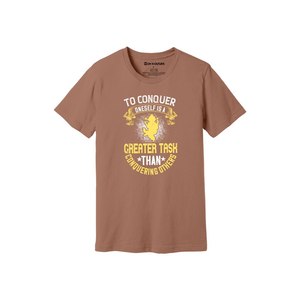 Camiseta informal de algodón 100% con impresión de temas de Buda en 3D, 12 opciones de color, 160-180, colocación de diseño personalizable GSM pesado - Product Image 2