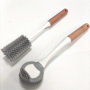 Reusable Cleaning Kitchen <strong>Bottle</strong> <strong>Brush</strong> With Wooden Handle - Product Image 1