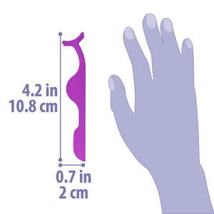Pinzas aplicadoras de pestañas de alta calidad, reutilizables, ecológicas, de alta demanda, mango curvo, herramientas de belleza de acero inoxidable - Product Image 2