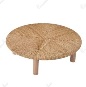 Tabouret Peeda élégant intérieur Design moderne siège de maison meubles petite jambe arrondie en bois tabouret Peeda tissé en corde Console en incrustation d'os - Product Image 1