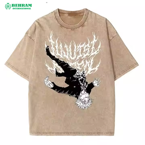 T-shirts d'été personnalisés pour hommes, en polyester/coton, respirants, coupe ample, écologiques, prix abordable, conception OEM, vente en gros - Product Image 4