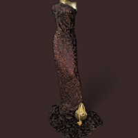 Ensemble Maqmal Dirac de haute qualité avec paillettes, Gorgura fait main et Garbsaar soyeux, ensemble Maqmal Dirac somalien pour femmes mariées