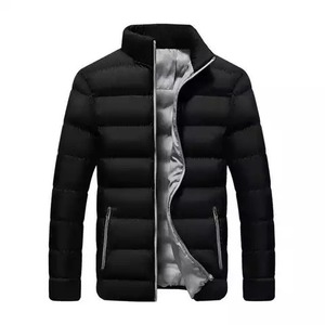 2025 Customized Logo Printing Puffer <b>Jacket</b> for <b>Men</b> Breathable High Quality <b>Canvas</b> Stand Collar Winter Best Design Preimum - Product Image 5
