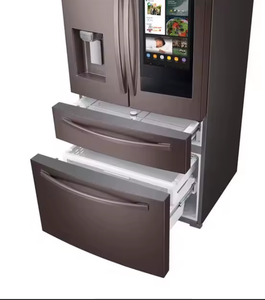 Factory Sealed 28 Cu ft 4 <b>Door</b> French <b>Door</b> Refrigerator with Touch <b>Screen</b> Stainless Steel - Product Image 1