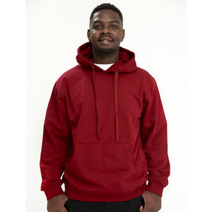 Sudadera con Capucha Corta Extra Grande para Hombre, Cálida para Invierno, Color Gris con Forro Polar Puro, Diseño Personalizado con Estampado y Técnicas de Bordado - Product Image 6