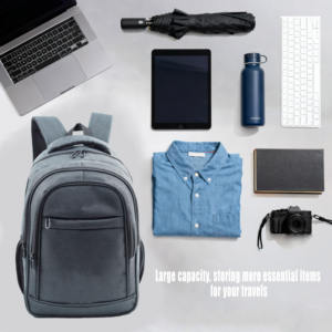 Mochila Moderna para Portátil, para Estudiantes, Hombres y Mujeres, para Uso Escolar, de Negocios y Viajes, Material de Poliéster, Tamaño de 17.7 Pulgadas, Capacidad de 25L - Product Image 6