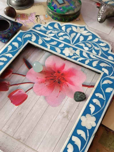 Marco de Fotos con Incrustaciones de Hueso Hecho a Mano con Diseño Moderno para Decoración del Hogar, Impresión Personalizada, el Mejor Regalo para Parejas - Product Image 2