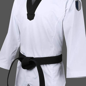 Uniforme de Taekwondo con logotipo personalizado de alta calidad, ropa de artes marciales BJJ y Judo premium a la venta con nuevo patrón, Kimono barato - Product Image 2
