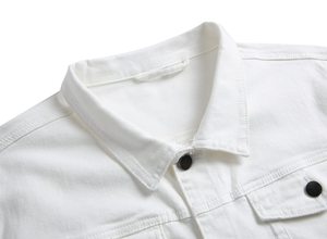 Veste en jean pour homme de style High Street, logos personnalisés, vestes en jean pour homme - Product Image 3