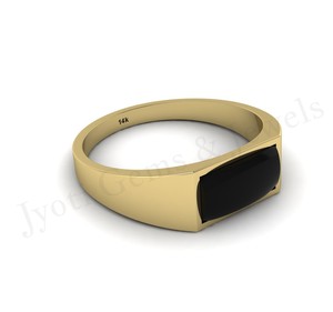 2025 Mới Nhất Rắn 9K Vàng Tốt Rắn Vàng Unisex Nhẫn Cưới Onyx Sang Trọng Chéo Trọng Lượng Nhẹ Đồ Trang Sức Ngón Tay Độc Đáo Bán Buôn - Product Image 6