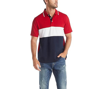 Chemises polo en polyester personnalisées ODM, très populaires, 100 % polyester, pour hommes, coupe slim, haute qualité, pour le golf. - Product Image 5