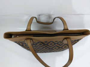 Sac à bandoulière tressé tan noir sac à main populaire avec fermeture éclair sac à main grande capacité sac à la mode produit en vrac - Product Image 4