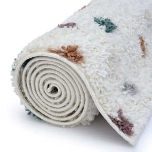 Netline Home Moodi Shaggy Multicolour Floral Rectangle Living Room <b>Rug</b> - Product Image 6