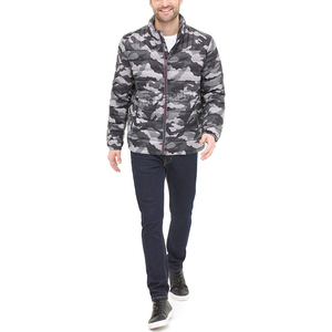 Vestes bouffantes en laine pour hommes de style personnalisé en gros à manches longues avec col montant Logo avant de style rue haute-en vente! - Product Image 5