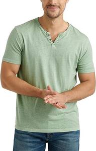 เสื้อยืดแขนสั้นสำหรับผู้ชายเสื้อยืดสีทึบคอกลมแขนสั้นผ้าเวนิสสำหรับคนขายตามสั่ง - Product Image 4